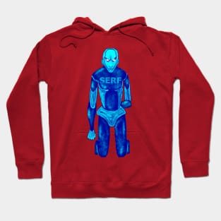 Futuristic Dystopian Sci-Fi AI Robotic Cyborg Transhuman Artwork Hoodie